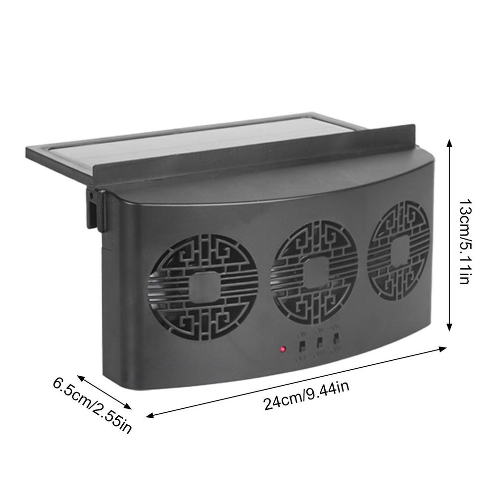 New Auto Window Exhaust Fan Solar Powered Exhaust Fan Fully Automatic Auto Cooling Exhaust Fan Window Cool Down For Summer