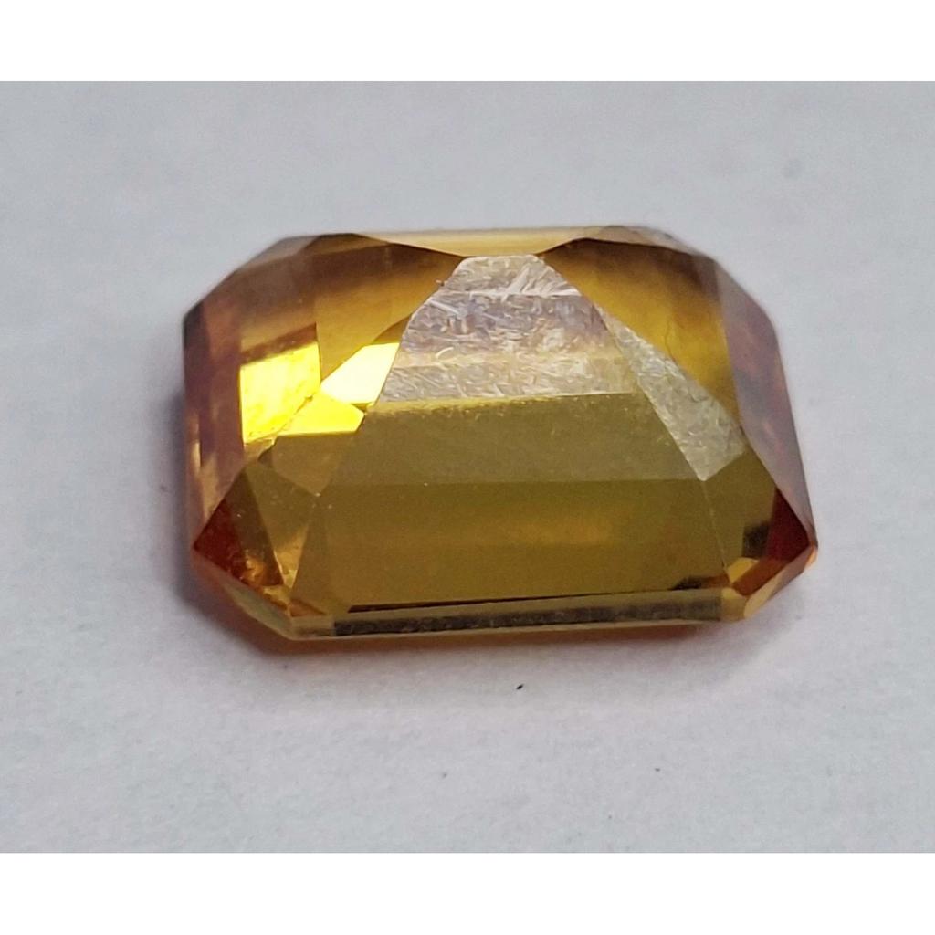 Emerald Cut Natural Orangish Yellow Citrine 7-9 Ct Stunning Loose Gemstone