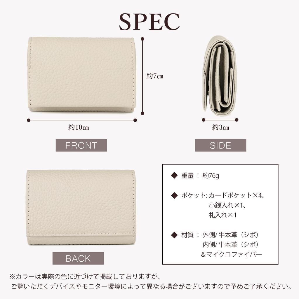 [imeetu] Mini Tri-fold Wallet, Small Travel Wallet for Men and Women, Genuine Leather with Coin Purse, Lightweight, Compact, and Easy to Use (Black)