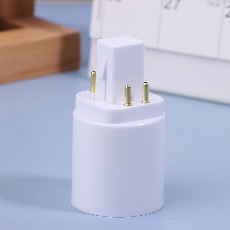 3Pcs 4 Pin Conductive G24 To E26/E27 Socket Adapter G24Q Lamp Base Adapter G24Q To Medium Light Socket Converter