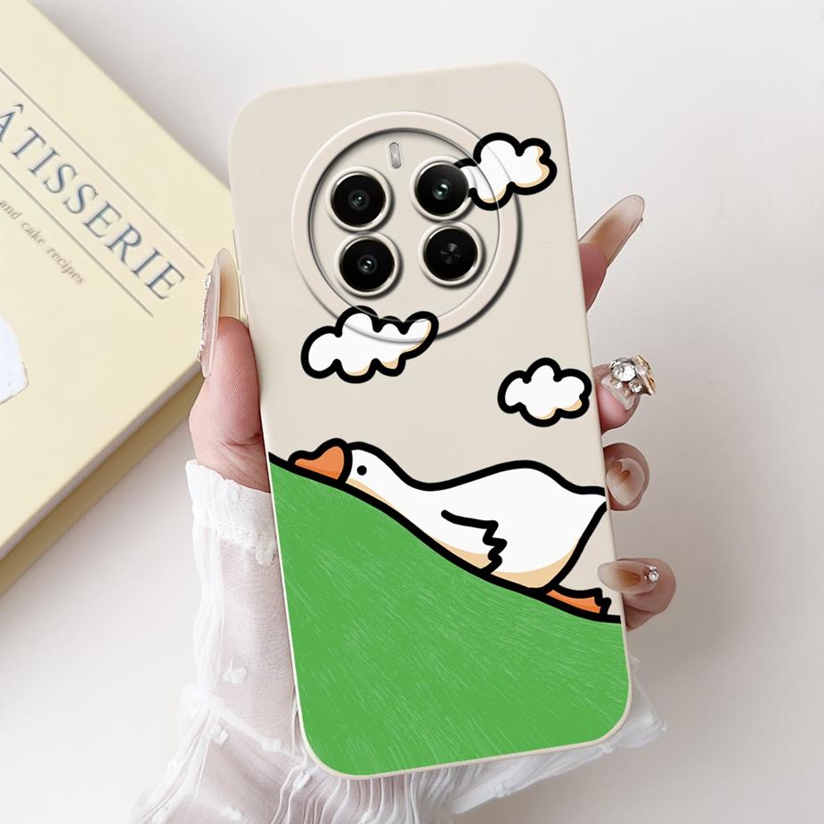 For Realme 12 Pro Plus Case RMX3840 Cute Cartoon Cover Soft Silicone Phone Case For Realme 12 Plus 12X Realme12 Pro + Bags Shell