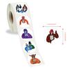 500 Stickers/roll Cartoon Gorilla Tag Cute Animal DIY Skateboard Suitcase Roll Stickers