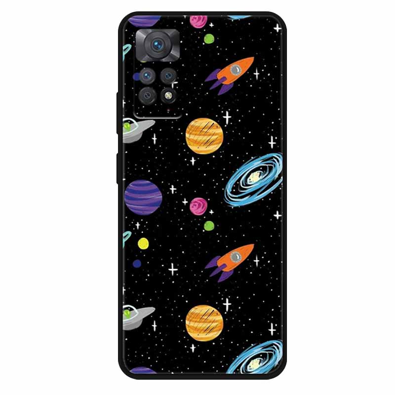 For Xiaomi Redmi Note 11 Pro 4G Case Soft Space Marble TPU Silicone Back Cover For Xiaomi Redmi Note 11Pro 4G Cases Bumper Shell