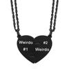 Náhrdelník Best Friend Necklaces for 2 Friendship Valentines Day Gifts Split Heart Necklace