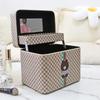 Caixa de cosméticos feminina grande capacidade bolsa de cosméticos portátil tamanho caixa de armazenamento de cosméticos