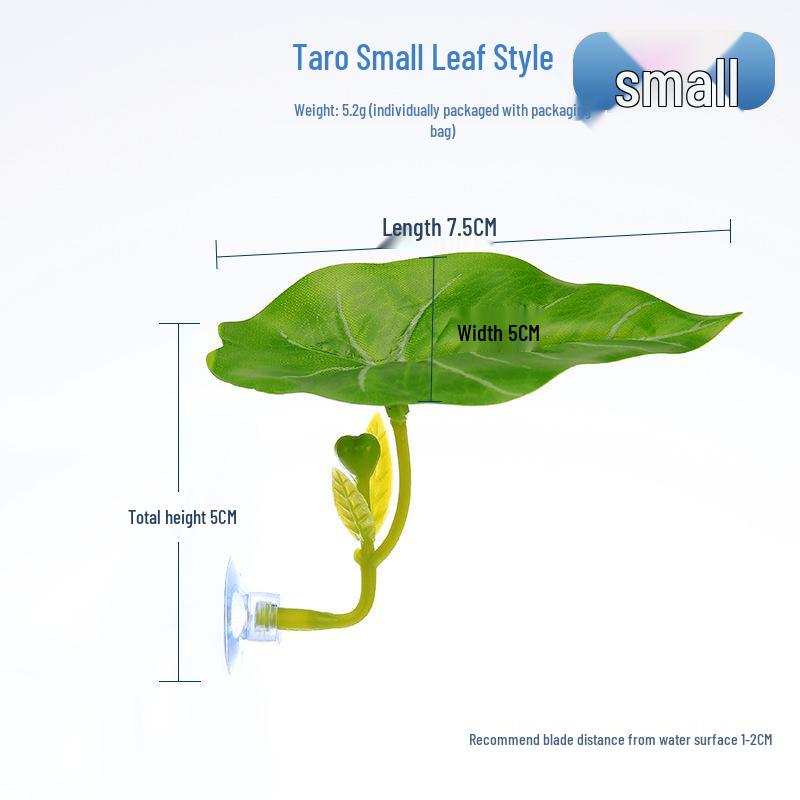 Lotus Leaf Resting Bed for Fish Tanks - Simulated Aquatic Plant Decor