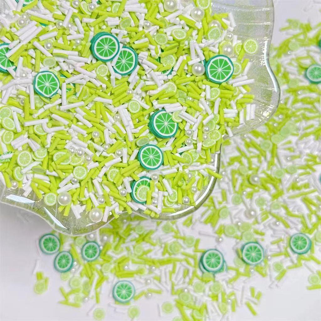 Lemon Polymer Clay Candy-Themed Phone Case Decoration Set