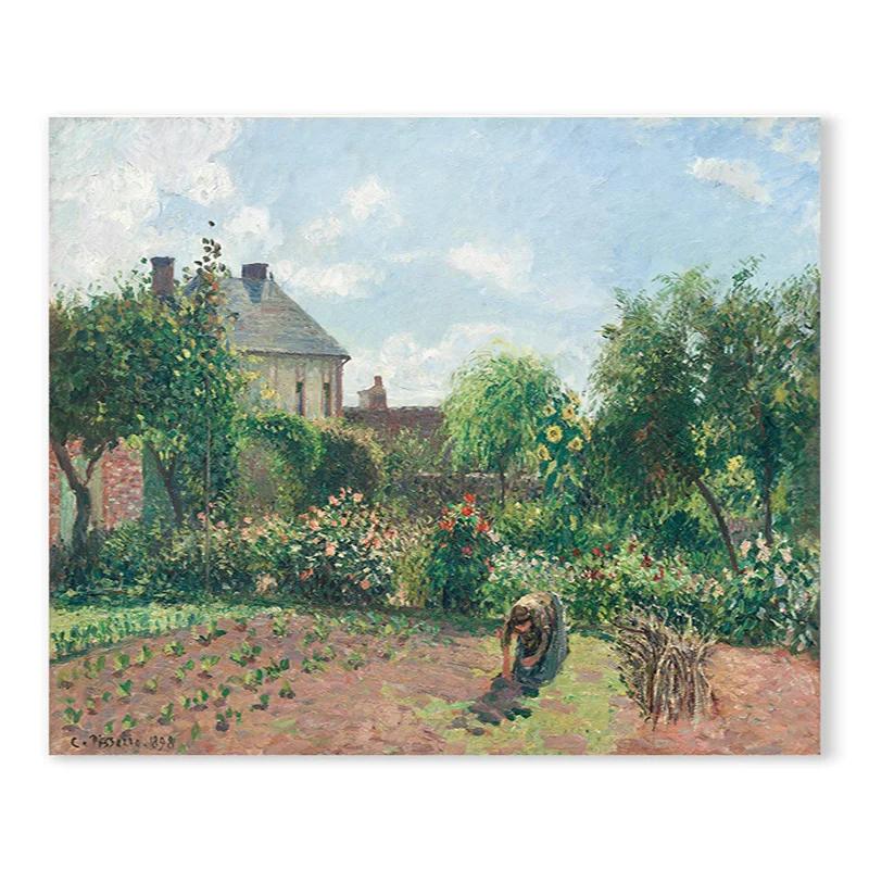 Monet Colour System Landscape Print Wall Art Nordic Village River Alpine Poster Beauty Canvas Painter Living Room Decoration