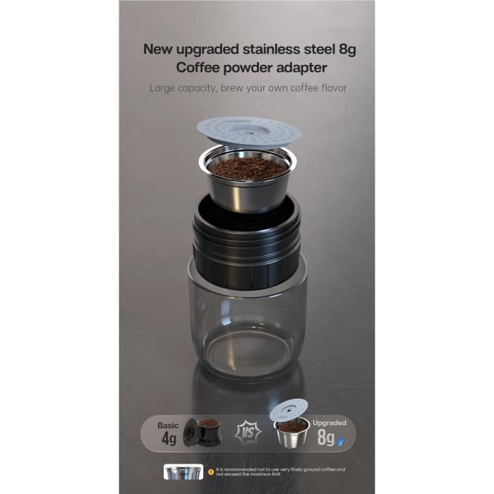 3-in-1 Portable Coffee Maker - HiBREW - H4A - 80W - 15 Bars - 12V