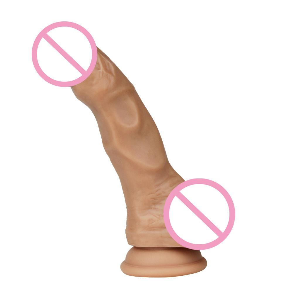 Female Manual Masturbator Female Ultra Soft Silicone Dildo Artificial Penis Adult Sexual Product