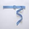 Elegant Women's Fabric Belt With Chiffon Decoration In Versatile Summer Dresses