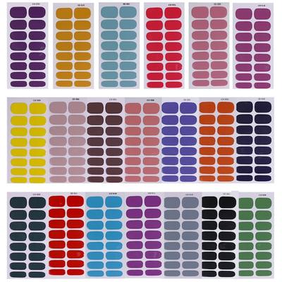 Solid Color Nails Art Sticker Nail Wraps Waterproof Nail Decals Nail Sticker Nail Polish Stickers Nails Art Decoration