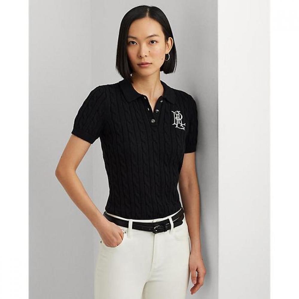 Хлопковый поло-свитер с косами Lauren Ralph Lauren Wmlrswesn820121001 XS