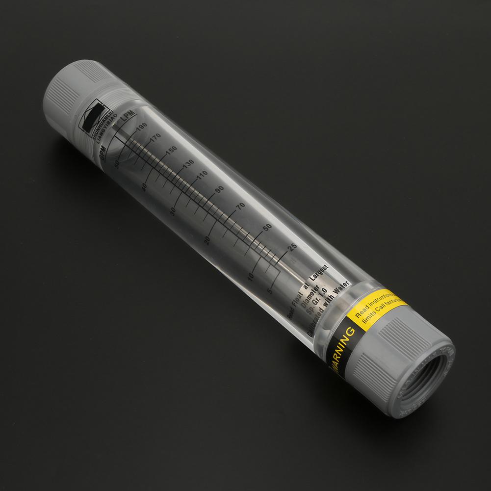 LZM 25G Acrylic Plexiglass Tube Type Liquid Flowmeter Flow Meter for Water Female G1in(5 50GPM)