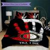 Feyenoord Pattern Bedding Uilt Set Uilt Cover Pillowcase Home Decoration Birthday Gift (1 * Duvet Cover + 2 * Pillowcase  Without Core)54