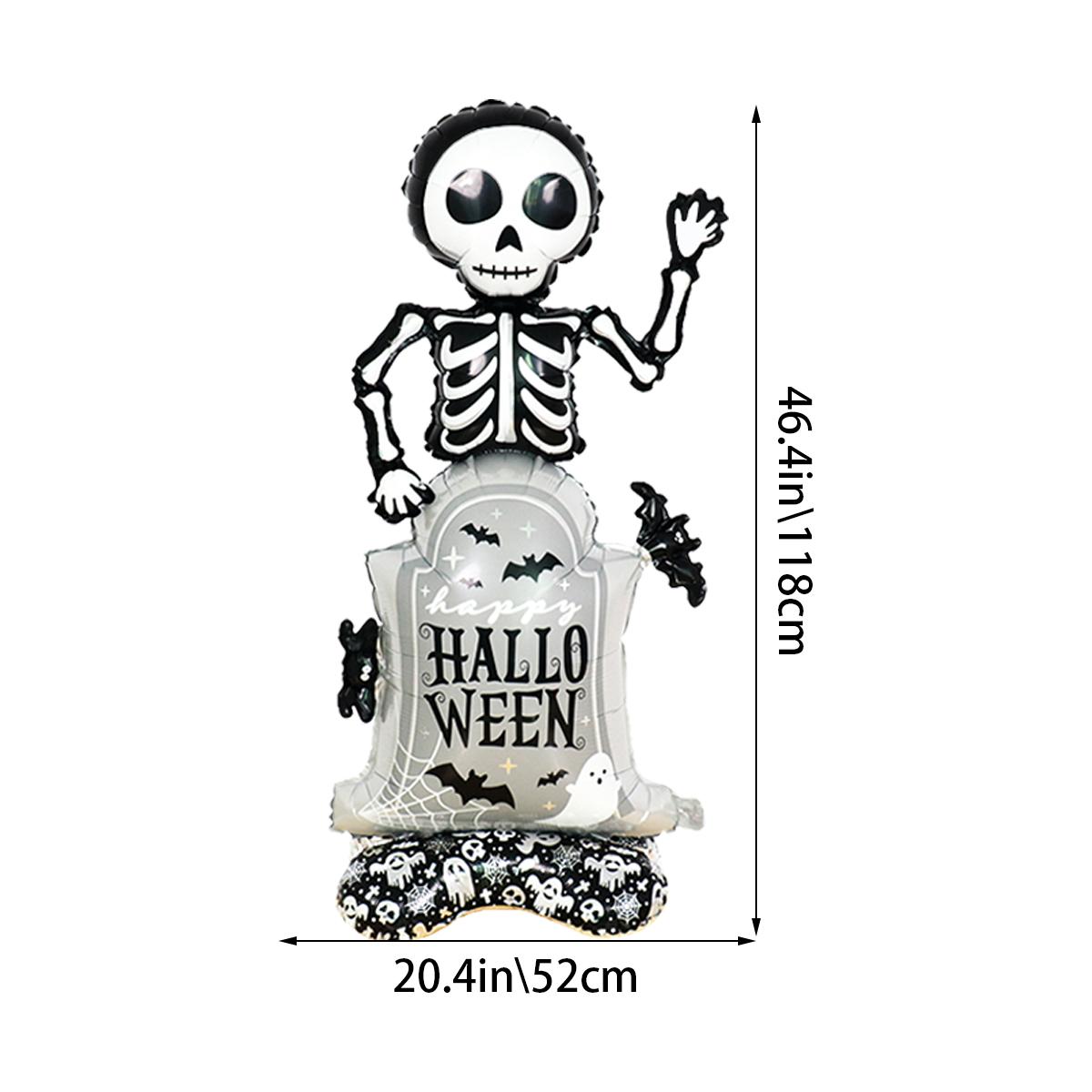 

1 набор гигантских стоячих фольгированных шаров на Хэллоуин, шары-призраки в виде тыквы и шары-мумии для украшения домашней вечеринки на Хэллоуин Other