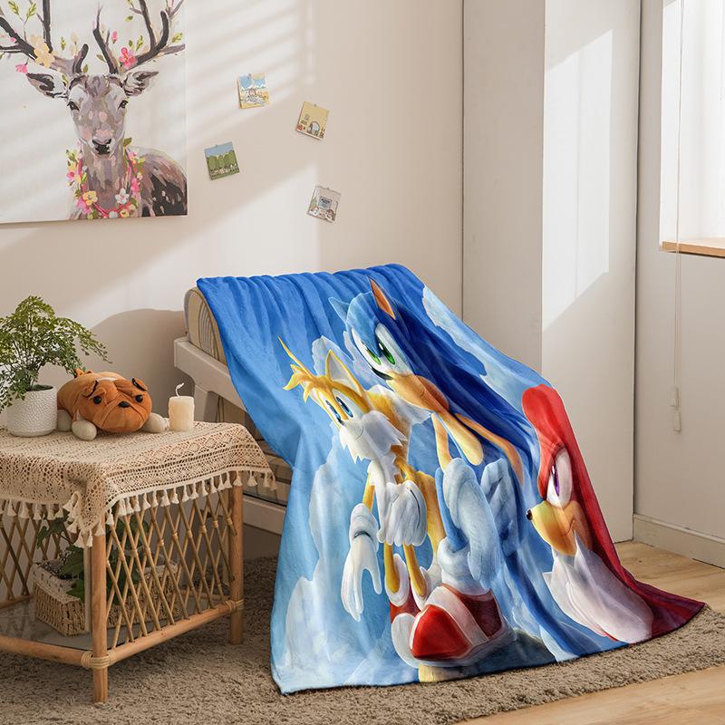 Cartoon Sonic Series Double-Sided Flannel 3D Digital Printing Blanket Blanket