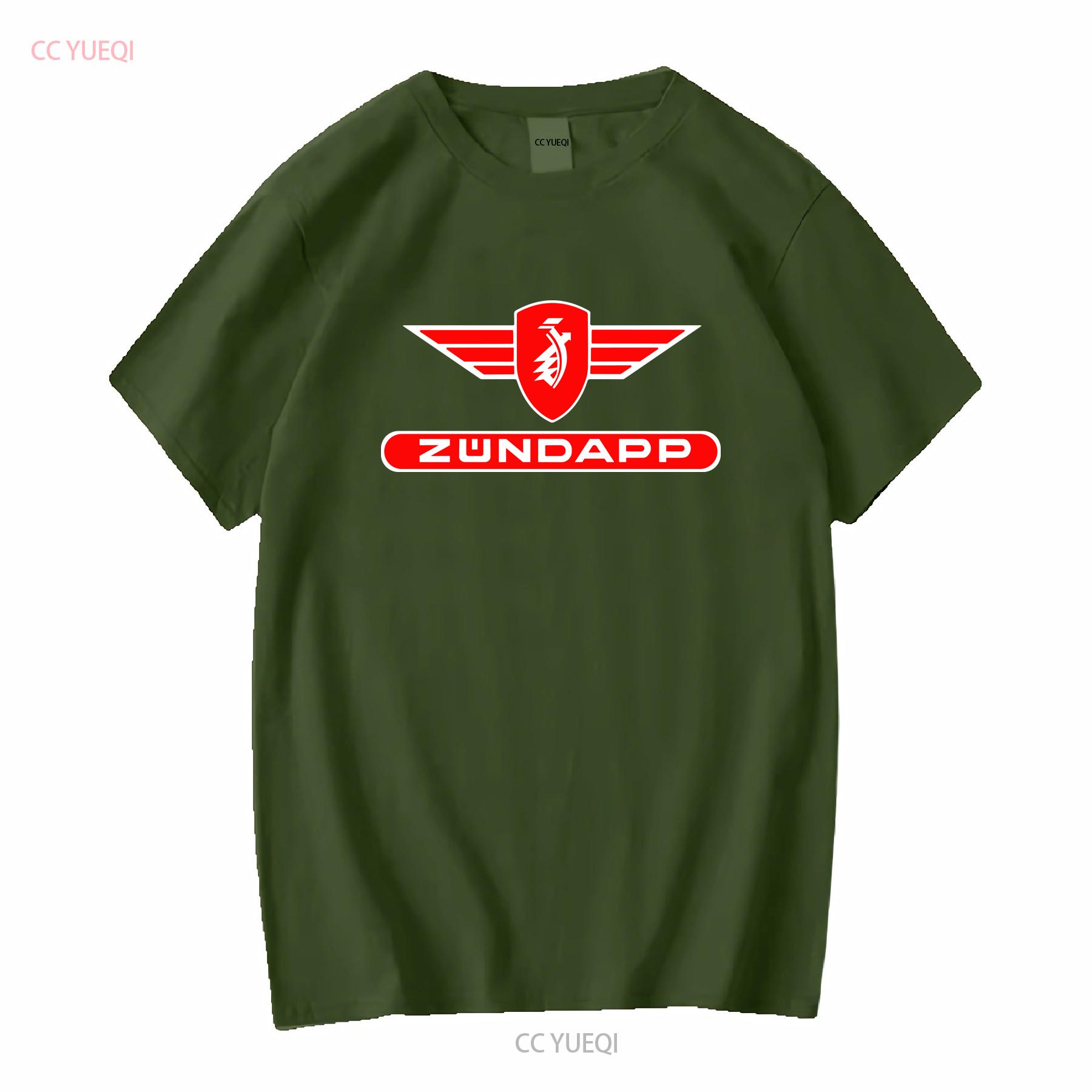 GUOYAN TOP Nieuw Zundapp Motorfietsen Logo Heren T-shirt grappig maat S tot 5XL lange of korte mouwen vintage Gewassen mode Gestretcht M