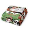 Czech Cartoon Krtek Mole Blankets Adults  Flannel Throw Blanket For Outdoor Cozy Custom Quality Bedspread Gift