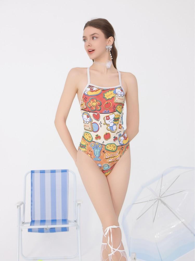 Advanced sense slim fit small chest one-piece professional racing sports one-piece swimsuit s swimming pool special sexy M