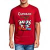 Rock tshirt Adult Classic Tshirt Cuphead And MugUnisex Cartoon Design Casual Unisexs Tshirt Retro Trendy Tshirt Daily Wear