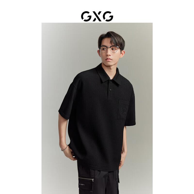 Мужская летняя вафельная рубашка-поло GXG M