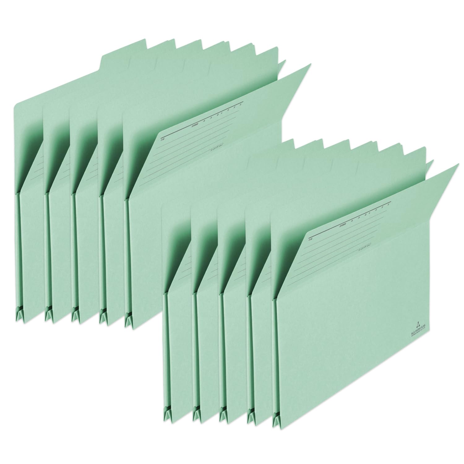 

Plus Portable x 10 Folder, A4, Green, FL-001PF, 87-840 зелёный