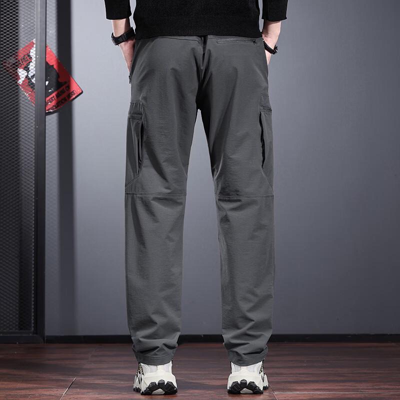 Jeleino Men's Waterproof Stretch Straight-Leg Outdoor Softshell Pants