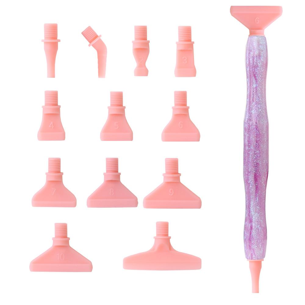 Embroidery Diamond Painting Pen Kit Cross Stitch Accessories Art Pens Point Drill Pens DIY Craft Plastic Pen Heads