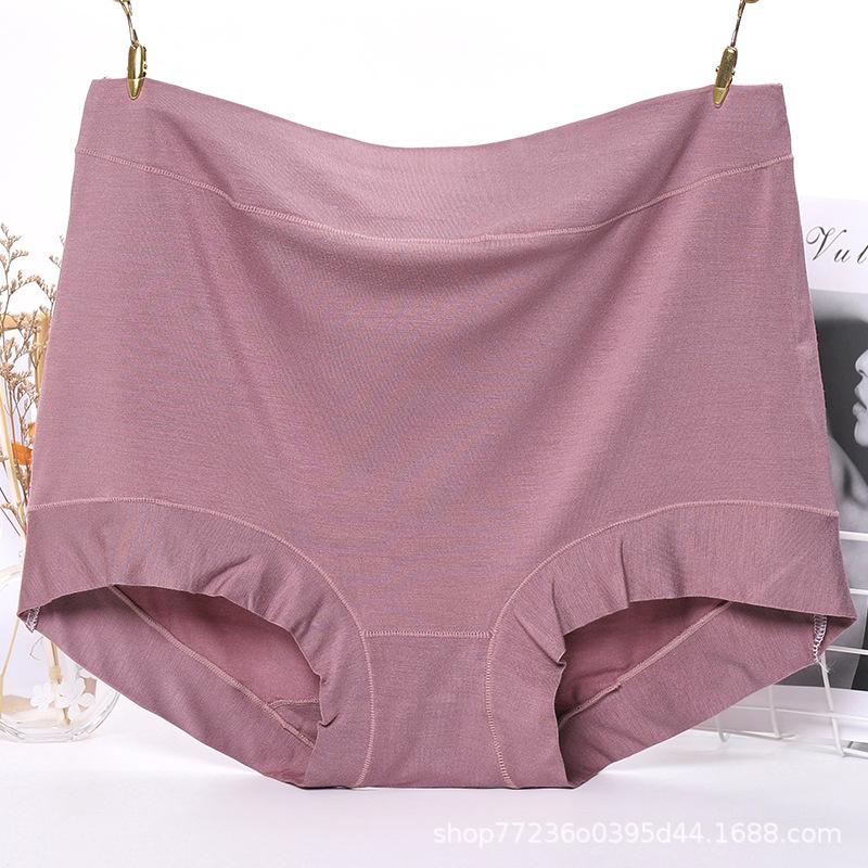 Large Size Women's High-waisted Underwear Is Soft and Breathable, Comfortable and Skin-friendly, Simple and Daily Panties