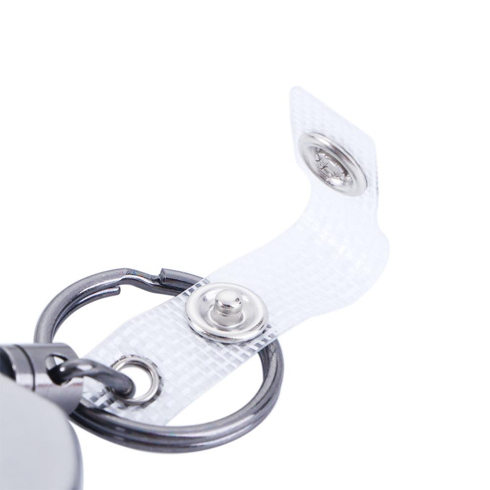 Tool Retractable Office Supplies Square Badge Holder Clip Badge Reel Clip Key Ring Clips Keychain
