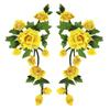 3D Flower Embroidery Flower Applique Multi-Color Handmade Sew On Patch Embroidery DIY Embroidery Repair Patch Wedding Decoration