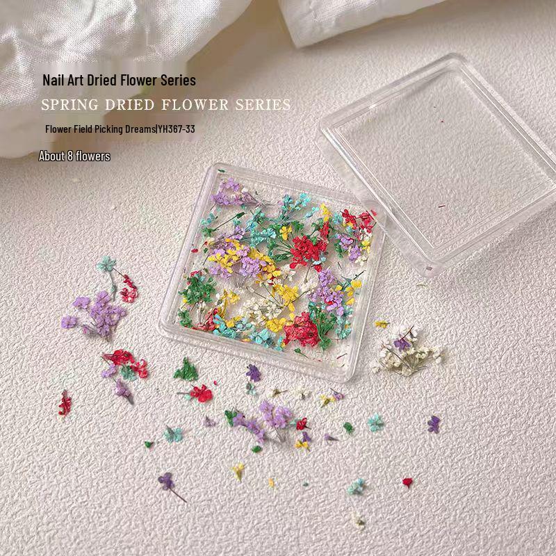 Monet Garden Mixed Dried Flower Nail Decor Set