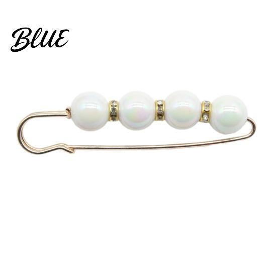 Brooch Alloy Pin Wear-Resistant Anti-Rust Elegant Imitation Stone Design Anti-rust