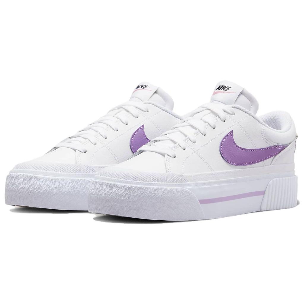 Nike Court Legacy Lift White Rush Fuchsia Women Sneakers Red-Stardust Black DM7590-103