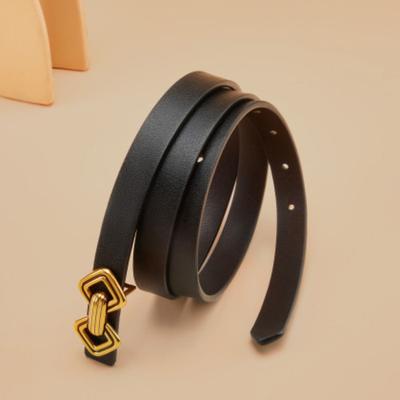 Nuovi Pantaloni da Donna con Fibbia Liscia Vestito Cinghie Decorative per Gonna da Donna Cintura Sottile Versatile da Donna