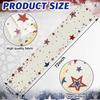 4th of July Table Runner, n Flag Table Runner Decorations for Table, Red White and Blue Table Runners Size 13”X72” (Star)