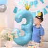 42 Inch Baby Pink And Blue Crown Digital Balloon Children'S Treasure First Birthday Party Scene Decoration Indoor And Outdoor Decoration