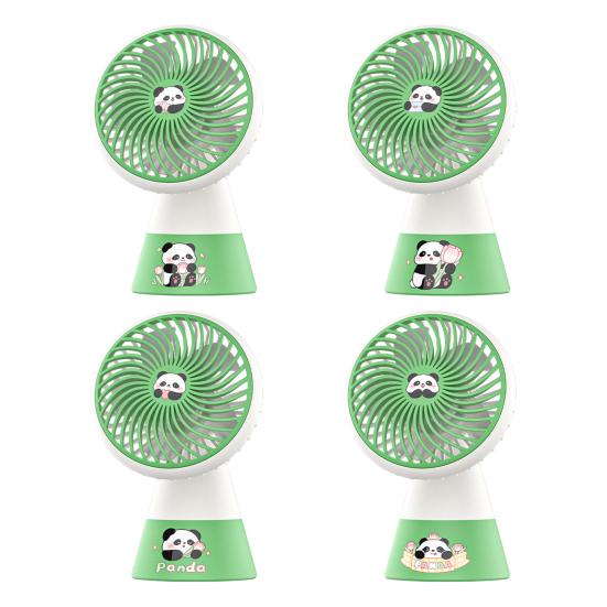 Portable Desk Fan Single Speed USB Rechargeable Mini Table Fan 90 Degree Rotation Quiet Cooling Fan for Home Office Bedroom Dorm