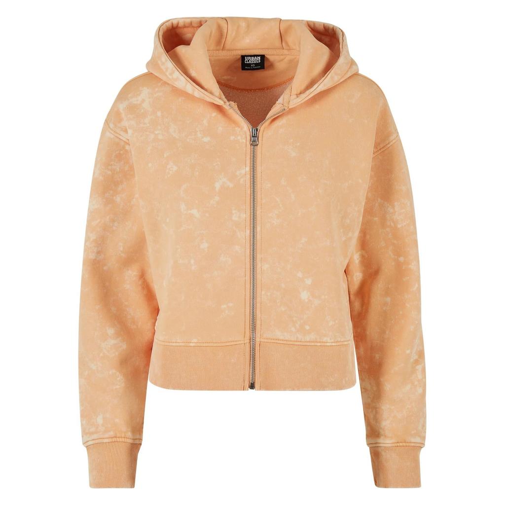 Urban Classics Womens/Ladies Washed Towelling Short Oversized Full Zip Hoodie