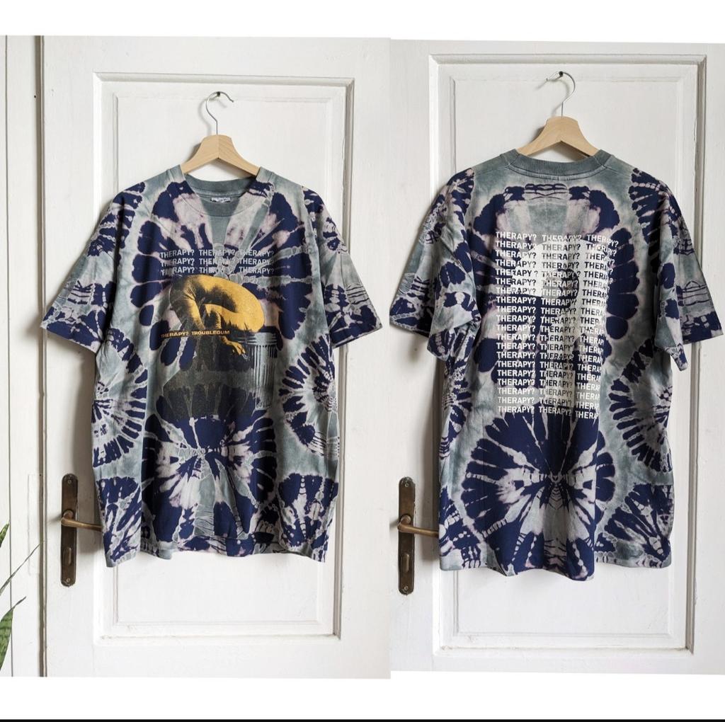 Vintage Rare Therapy Troublegum Tie Dye Merch T-Shirt