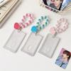 Acryl Fotorahmen Transparenter Fotokartenhalter Kpop Ordner Fotokarten Karten-Display-Ständer Kartenverpackungsmaterialien mit Anhänger