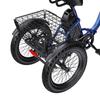 Elektrický bicykel Apefox Rh30 18" koleso 500W motor Mestský elektrický nákladný bicykel 48V 15Ah Dvojité kotúčové brzdy 7 rýchlostí Maximálny dojazd 70 km Modrý