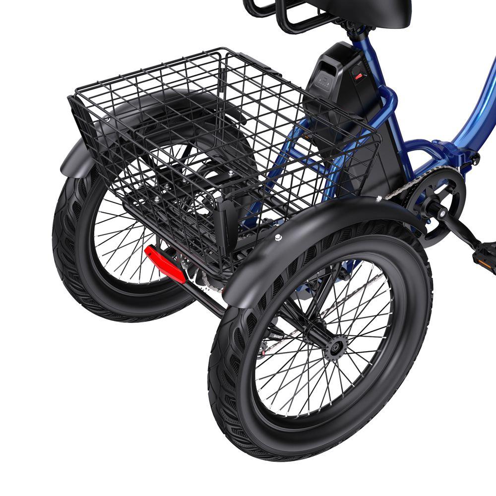 Elektrický bicykel Apefox Rh30 18" koleso 500W motor Mestský elektrický nákladný bicykel 48V 15Ah Dvojité kotúčové brzdy 7 rýchlostí Maximálny dojazd 70 km Modrý