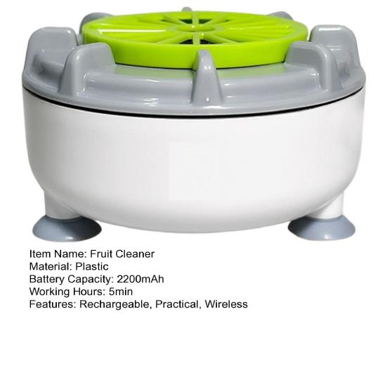 Přenosná pračka na ovoce a zeleninu IPX7 Vodotěsná Kompaktní design Přenosná Automatická Ultrazvuková