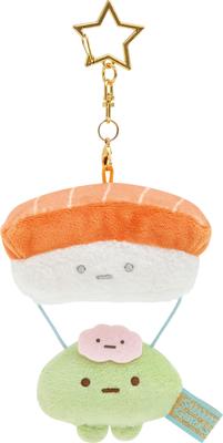 MF93401 Sumikko Gurashi Food Souvenir Hanging Plush Toy Sushi Parachute "Welcome! Kingdom"