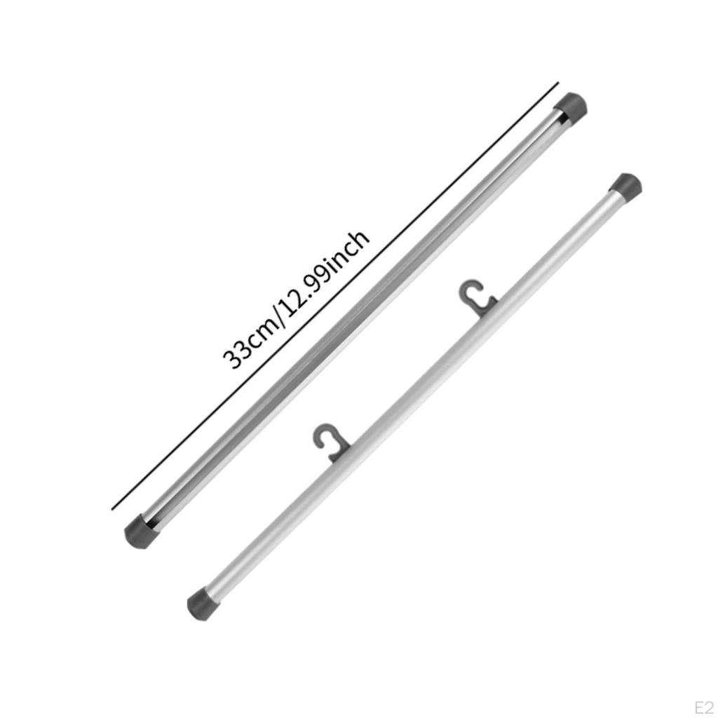 1 Pair Poster Hanger Frame Aluminum Alloy for Offices Picture Cloth Banners