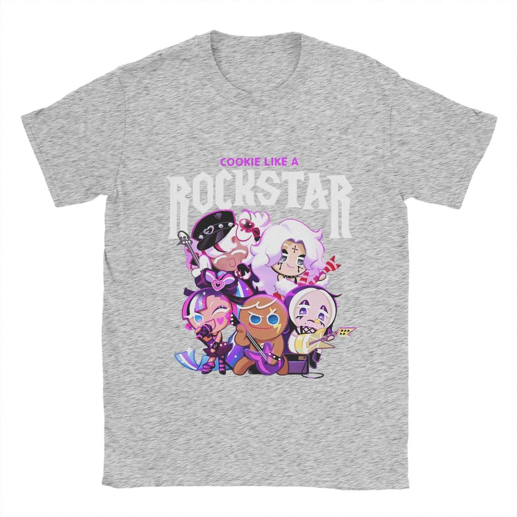 Fun Cookie Run Kingdom T-Shirts Men O Neck Cotton T Shirt Short Sleeve Tee Shirt Birthday Present Clothes