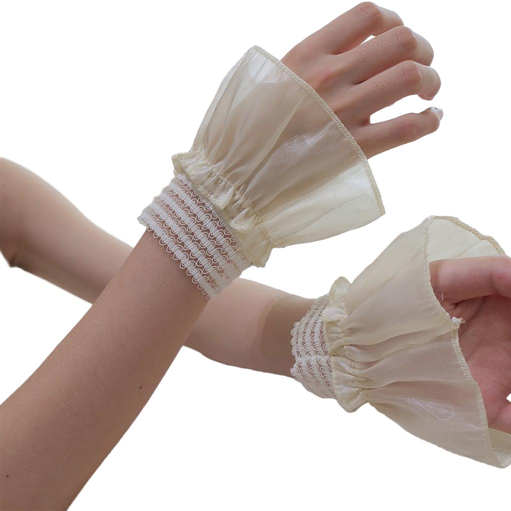 1 Paar gestufte elastische Armstulpen abnehmbare Hemdärmel mehrfarbige Ärmel für Nägel-Fotografie und Mode-Shootings
