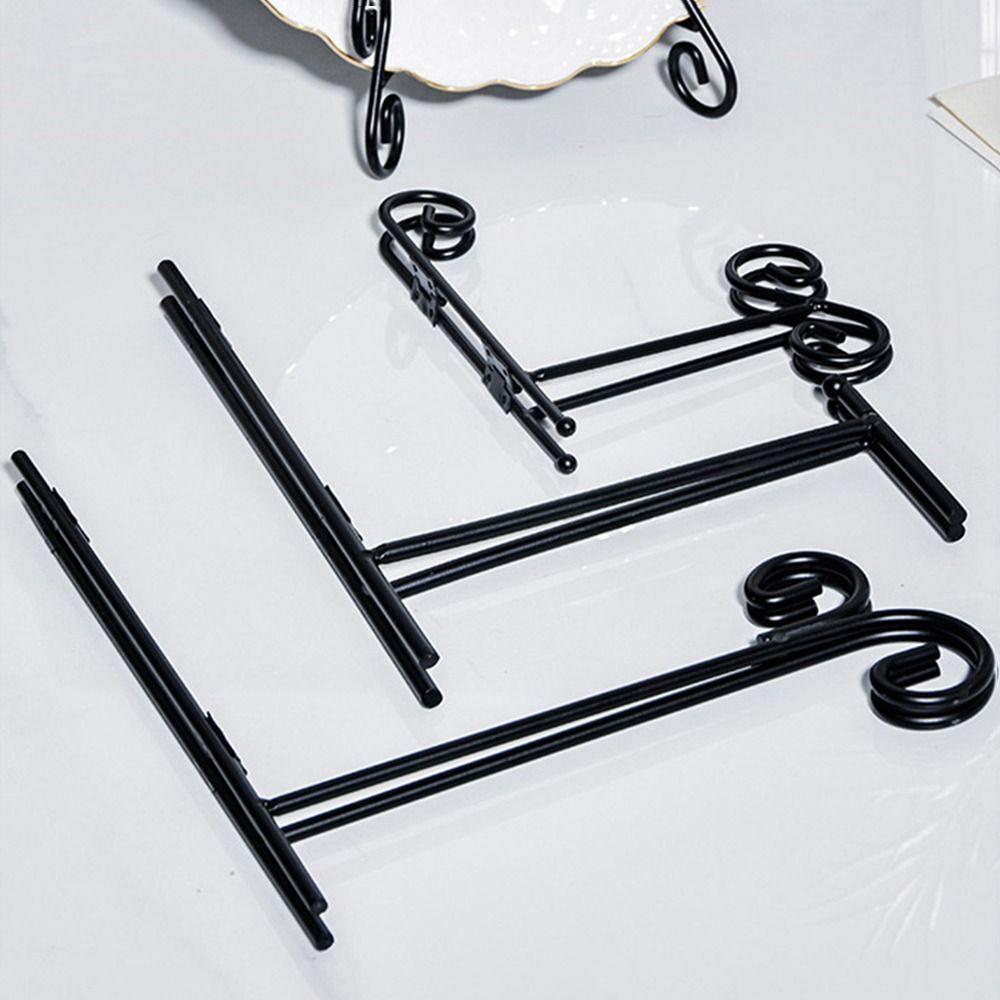 Solid Plate Stands Iron Photo Pedestal Durable Book Holder  Home Decoration
